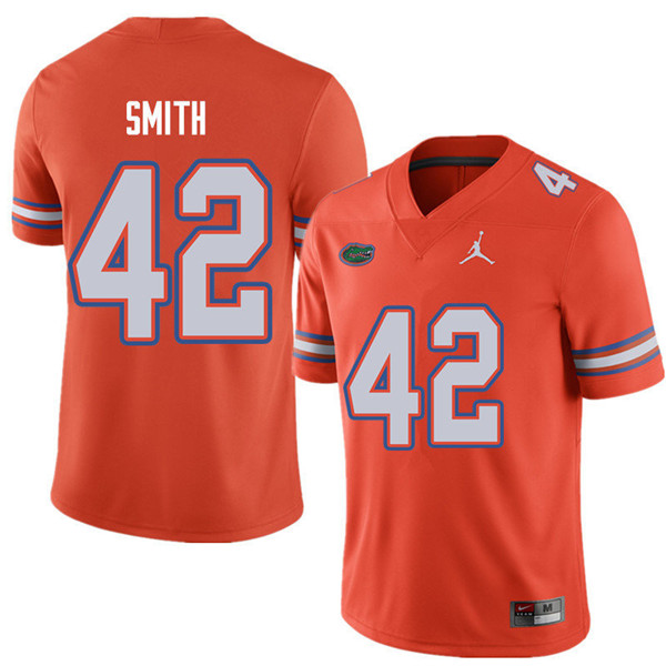 Jordan Brand Men #42 Jordan Smith Florida Gators College Football Jerseys Sale-Orange